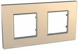 Фото Schneider Рамка Unica Quadro MGU6.704.56 двопостова