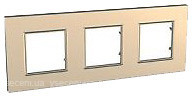 Фото Schneider Рамка Unica Quadro MGU6.706.56 трьохпостова