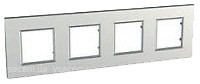 Фото Schneider Рамка Unica Quadro MGU6.708.55 чотирьохпостова