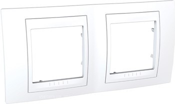 Фото Schneider Рамка Unica MGU6.004.18 двопостова горизонтальна