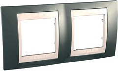 Фото Schneider Рамка Unica MGU6.004.524 двопостова горизонтальна
