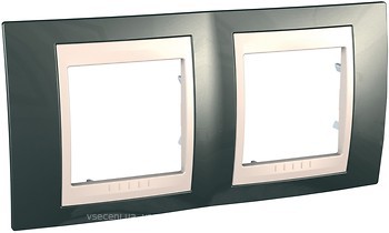 Фото Schneider Рамка Unica MGU6.004.524 двопостова горизонтальна