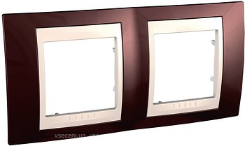 Фото Schneider Рамка Unica MGU6.004.551 двопостова горизонтальна