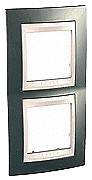 Фото Schneider Рамка Unica MGU6.004V.524 двопостова вертикальна