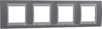 Фото Schneider Рамка Unica MGU6.008.865 чотирьохпостова горизонтальна