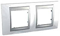 Фото Schneider Рамка Unica MGU66.004.092 двопостова горизонтальна
