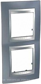 Фото Schneider Рамка Unica MGU66.004V.097 двопостова вертикальна