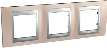 Фото Schneider Рамка Unica MGU66.006.096 трьохпостова горизонтальна
