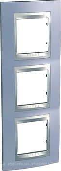 Фото Schneider Рамка Unica MGU66.006V.098 трьохпостова вертикальна