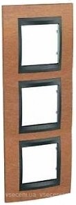 Фото Schneider Рамка Unica MGU66.006V.2M2 трьохпостова вертикальна
