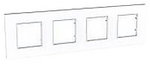Фото Schneider Рамка Unica Quadro MGU2.708.18 чотирьохпостова