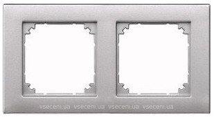 Фото Schneider Рамка Merten M-Plan MTN486260 двопостова