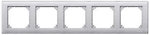 Фото Schneider Рамка Merten M-Plan MTN486560 п'ятипостова