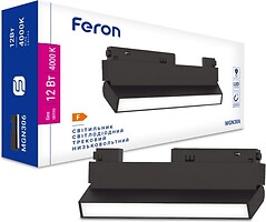 Фото Feron MGN306 12W 4000K чорний (40263)