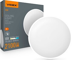 Фото Videx 20W 5000K 220V (VL-CLR-EM200-2)