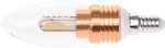 Фото Brille LED E14 5W 20 pcs WW C37-A SMD2835 Copper (32-630)