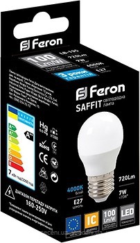 Фото Feron LB-195 G45 7W 4000K E27