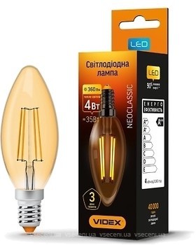 Фото Videx C37fa Filament 4W 2200K E14 (VL-C37fa-04142/23682)