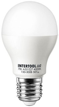 Фото Intertool LED A55 E27 7W 4000K (LL-0003)