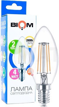 Фото Biom FL-305 Filament C37 4W 2800K E14