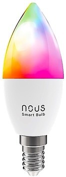 Фото Nous P4 Smart Wifi Bulb 4.5W 2700-6000K E14 RGB