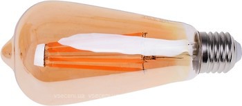 Фото Brille LED E27 12W WW ST64 COG Matte Gold (33-609)