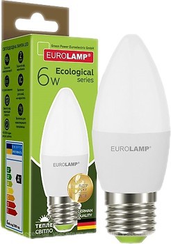 Фото Eurolamp Candle EKO 6W 3000K E27 (LED-CL-06273(P))