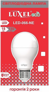 Фото Luxel Eco 066-NE A60 18W 4000K 220V E27