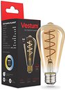 Фото Vestum led filament vintage ST64 4W 2500K 220V E27 Golden twist (1-VS-2703)
