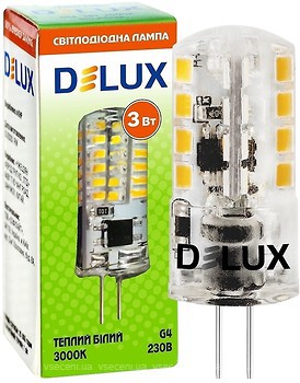 Фото Delux G-4E 3W 3000K 220V G4 (90013164)