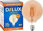 Фото Delux filament G125 8W 2700K E27 amber (90016726)