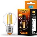 Фото Videx G45f Filament 6W 3000K E27 (VL-G45f-06273/25798)