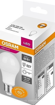 Фото Osram LED Value Classic A60 8W 4000K E27 FR Набір 3 шт (4058075479340)