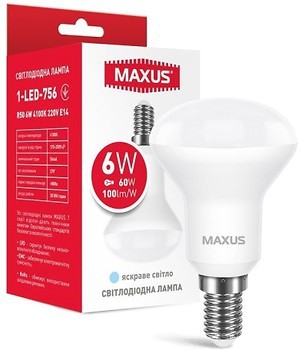 Фото Maxus R50 6W 4100K 220V E14 (1-LED-756)