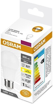 Фото Osram LED Base Classic A75 8.5W 3000K E27 FR (4058075628533)