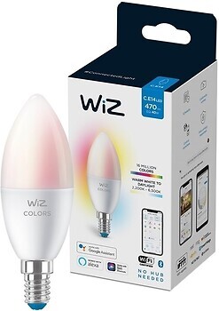 Фото Wiz Smart C37 4.9W 2200-6500K E14 color (929002448802/8718699787097)