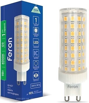Фото Feron LB-437 220V 9W 4000K G9 (38213)