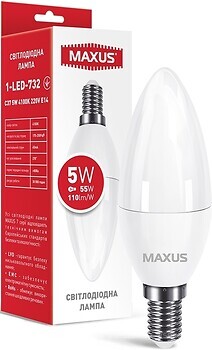 Фото Maxus C37 5W 4100K E14 (1-LED-732/5W)