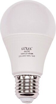 Фото Luxel A60 E27 10W 4000K (060-NE)