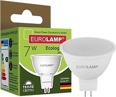 Фото Eurolamp LED EKO MR16 7W 3000K GU5.3 Набір 3 шт (LED-SMD-07533(P)(3))