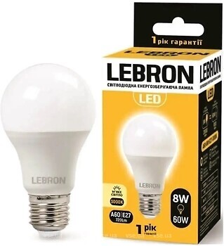 Фото Lebron L-A60 8W E27 3000K (11-11-17)