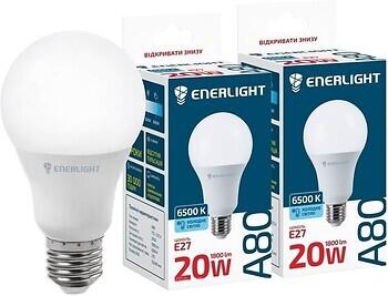 Фото Enerlight A80 20W E27 6500K 175-275V