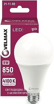 Фото Velmax V-A70T 9W E27 4100K (21-11-80)