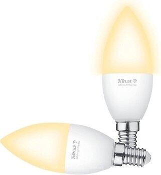 Фото Trust Smart WiFi LED Candle Ambience E14 470 Lm 1800-6500K White (71284)