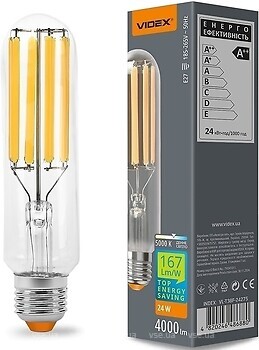 Фото Videx Filament T38F 24W E27 5000K (VL-T38F-24275/28449)