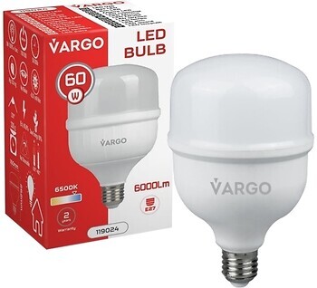Фото Vargo 60W E27 6500K (119024)