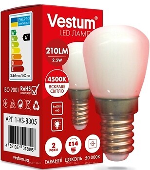 Фото Vestum SMD E14 2.5W 4500K 220V (1-VS-8305)