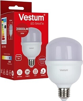 Фото Vestum T80 20W 6500K 220V E27 (1-VS-1607)
