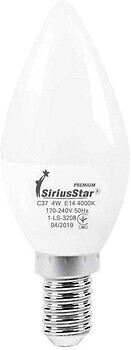 Фото Sirius Star C37 4W 4000K E14 (3208)
