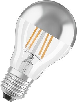 Фото Osram A50 Filament Mirror Silver DIM 6.5W 827 E27 (4058075132917)